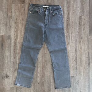 Levi's Charcoal Straight Jeans